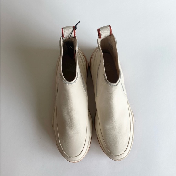 New Sorel Natural Seasalt Waterproof Leather Lug Outsole Chelsea Boots size 7.5 - Picture 6 of 14